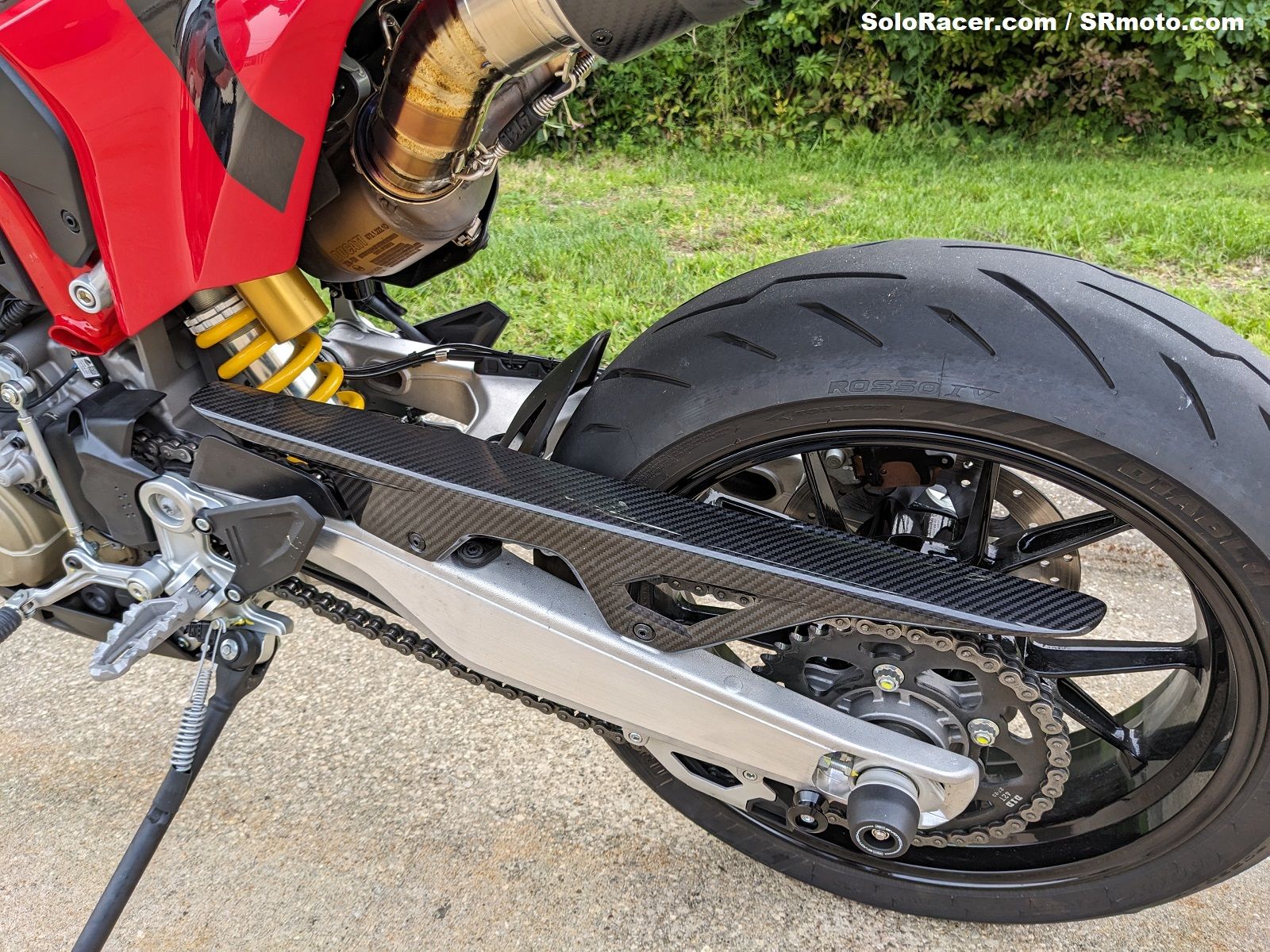 Carbon Fiber Kit - Tank Cover, Chain Guard, Fork Covers - Ducati