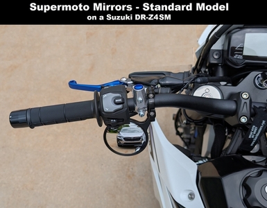 Installing Supermoto mirrors on a Suzuki DRZ4SM / DR4S - Tips and Tricks