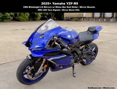 NRC Mirror Block Off Front LED Turn Signals - Yamaha R9