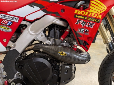 P3 Carbon Heat Shield for FMF MegaBomb Header - Honda CRF450L / CRF450RL / CRF450X