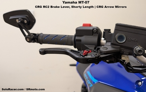 Photos: Our Yamaha MT-07 with CRG Arrow Mirrors, Rhino Bar Ends and CRG RC2 Levers