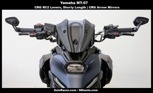 Photos: Our Yamaha MT-07 with CRG Arrow Mirrors, Rhino Bar Ends and CRG RC2 Levers