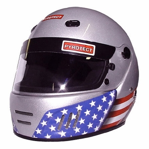 Pyrotect Helmet - Full Face w/ Flag Graphic