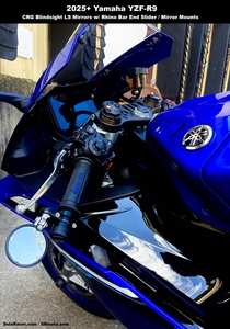 Rhino Moto Bar End Sliders / Mirror Mounts - Yamaha R9