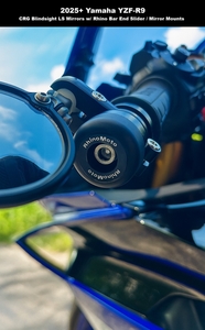 Rhino Moto Bar End Sliders / Mirror Mounts - Yamaha R9