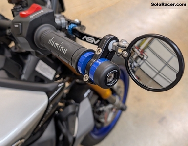 Rhino Moto Mirror Mounts / Sliders - Yamaha MT-09 2021 - 2025