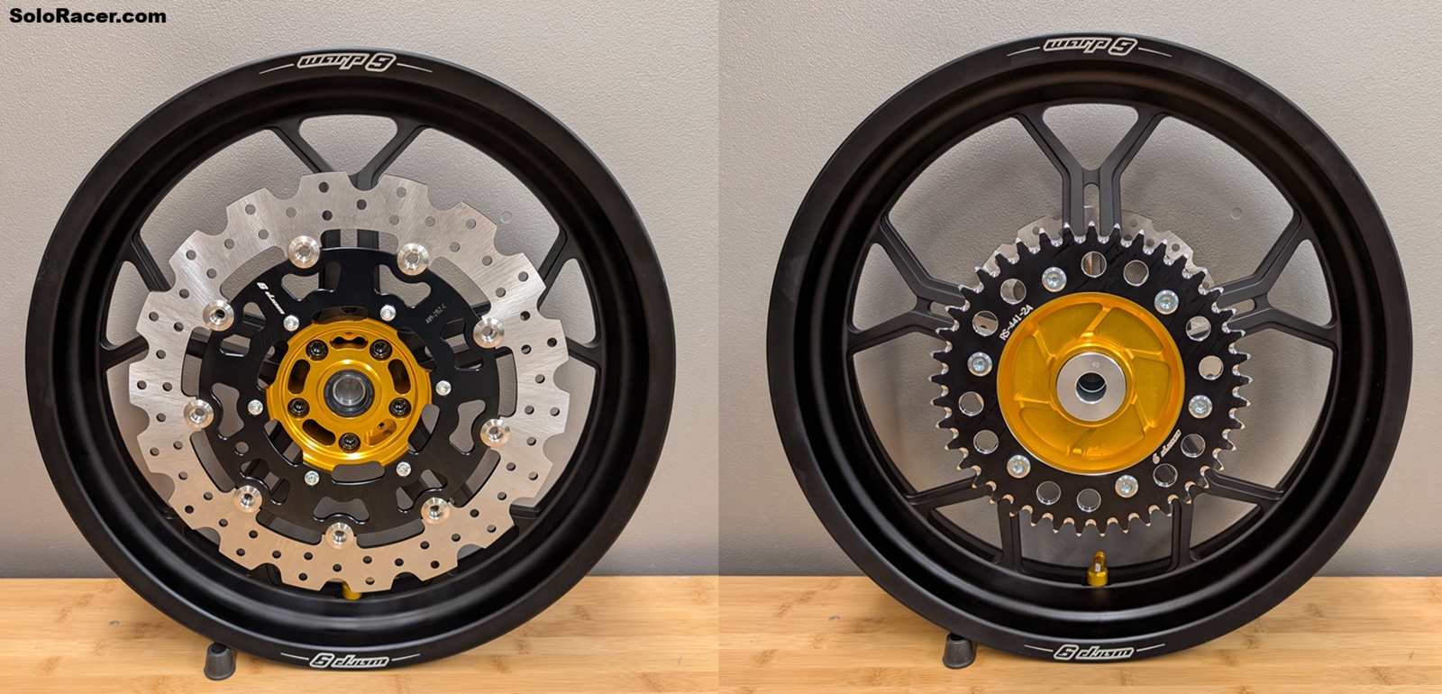 Suzuki DRZ400SM Warp 9 Forged Tubeless Supermoto Wheels, Matte