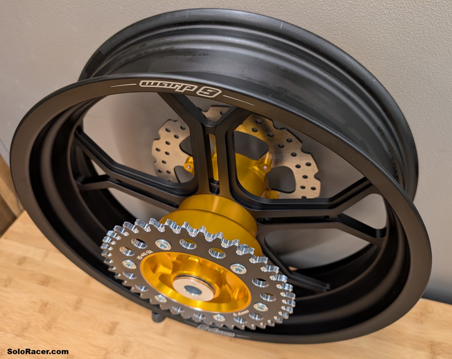 Suzuki DRZ400SM Warp 9 Forged Tubeless Supermoto Wheels, Matte