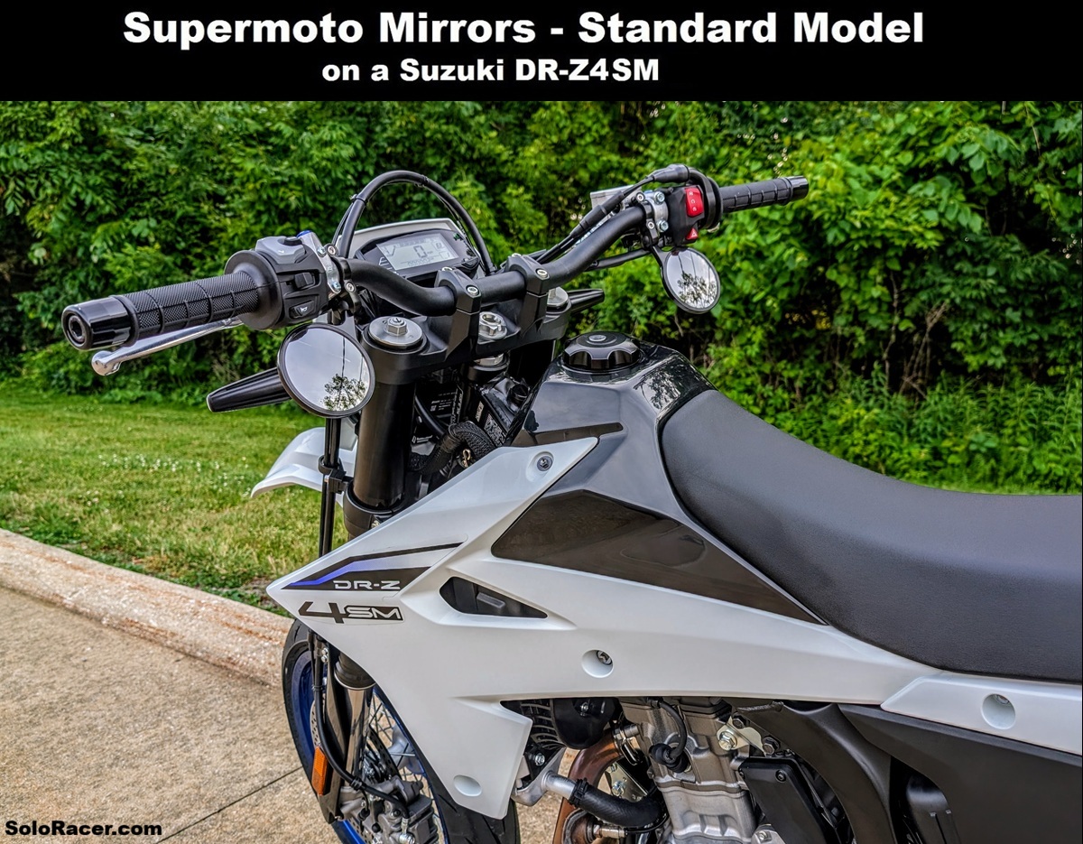 Supermoto Mirrors - Suzuki DRZ4SM Supermoto Mirrors - Suzuki DRZ4SM