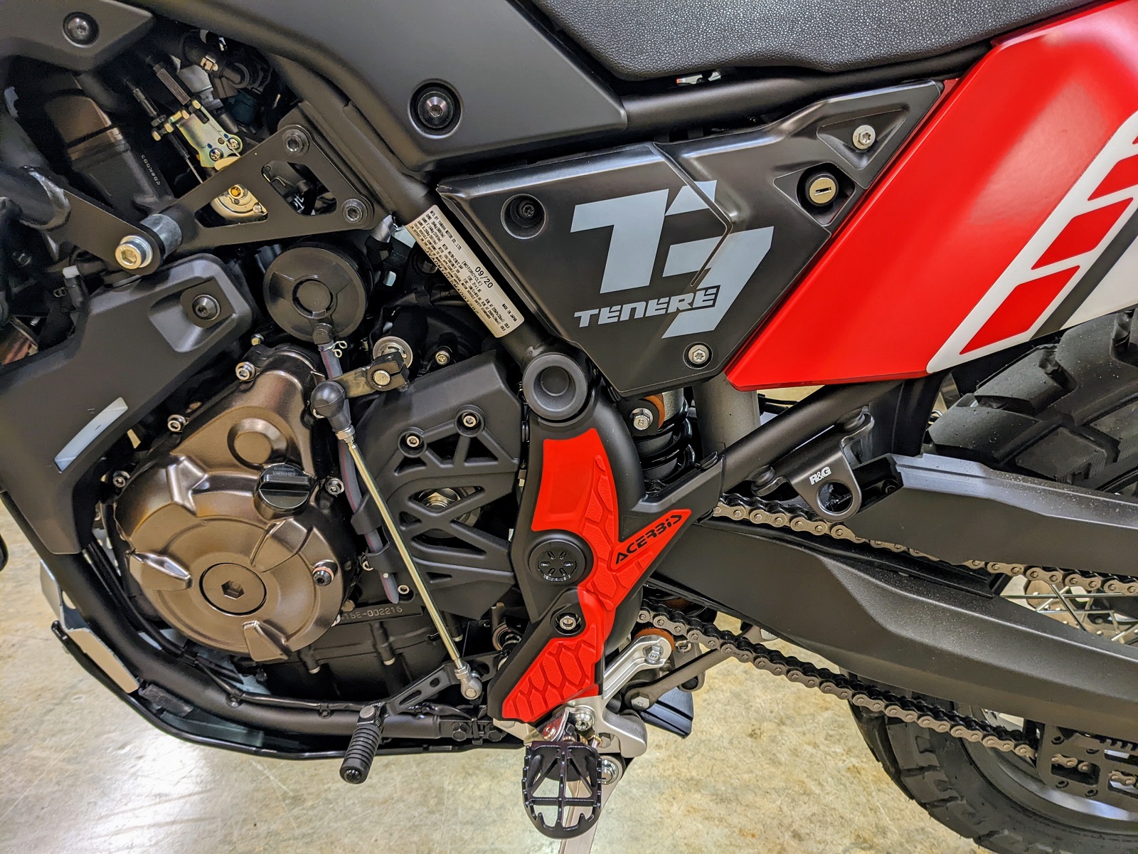 Tenere 700 Acerbis XGRIP Frame Guards