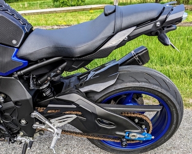 Yamaha MT-10 Carbon Fiber Parts - front fender, rear hugger, chain guard and more (USED)