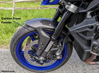 Yamaha MT-10 Carbon Fiber Parts - front fender, rear hugger, chain guard and more (USED)