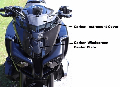 Yamaha MT-10 Carbon Fiber Parts - front fender, rear hugger, chain guard and more (USED)