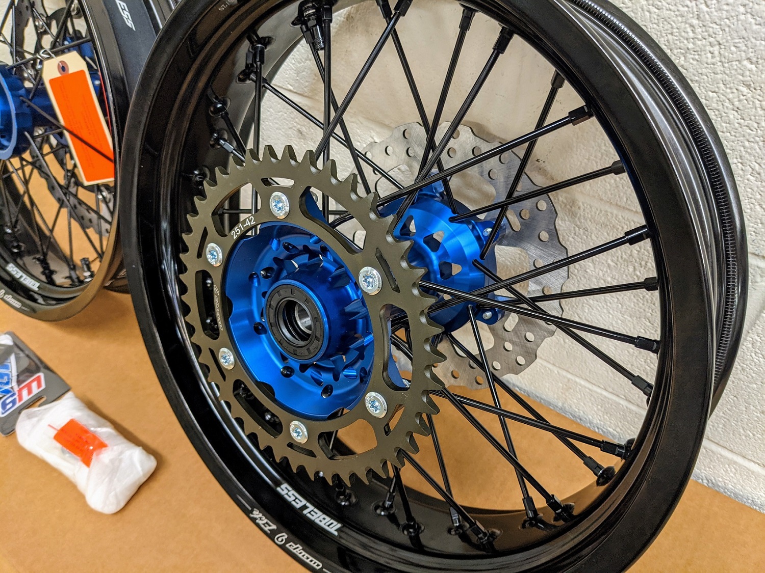 WR250R Warp 9 Tubeless Supermoto Wheels
