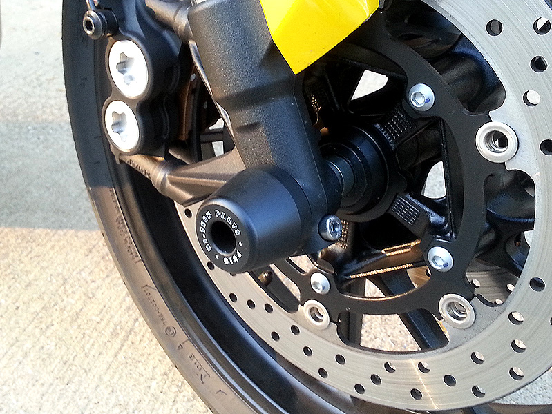XSR900 FZ09 Front Axle Sliders by Puig