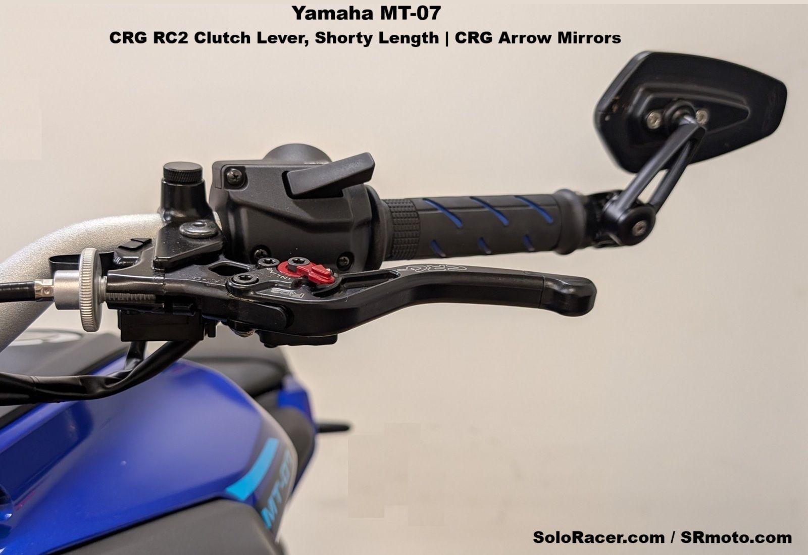 Yamaha MT-07 with CRG Arrow Mirrors and CRG RC2 Levers Yamaha MT-07 with CRG Arrow Mirrors and CRG RC2 Levers