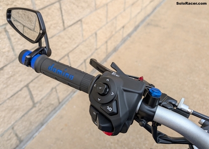 Yamaha MT-09 Bar end slider / mirror mounts now available in Team Yamaha Blue color