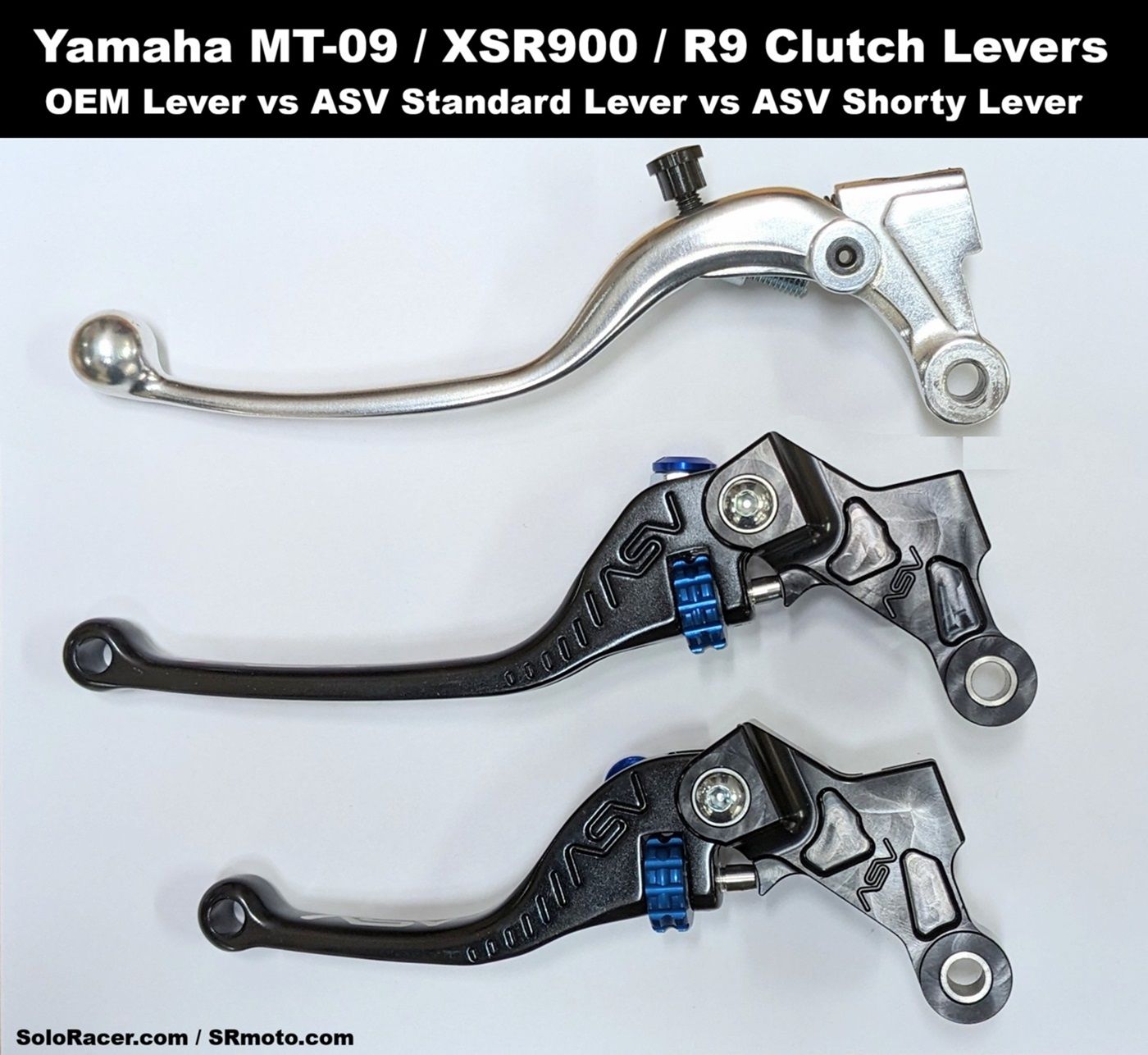 ASV F3 Series Clutch / Brake Lever - Yamaha MT-09 / SP