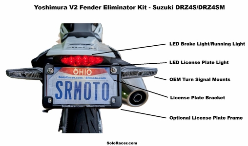 Yoshimura V2 Fender Eliminator / Tail Tidy - Suzuki DRZ4S DRZ4SM