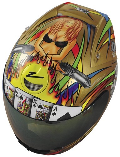 Zamp RZ-10 Trouble Helmet, Gold