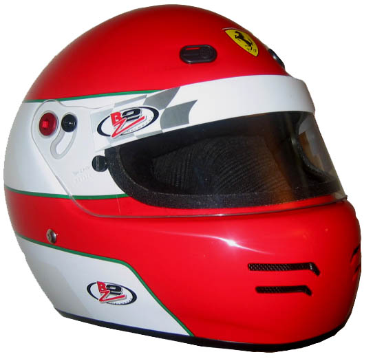 ferrari motorcycle helmet Scuderia #44 Hamilton 2025 1:2 Mini by Bell replicating Charles Leclercs Helmet Zamp RZ-2 Ferrari Helmet