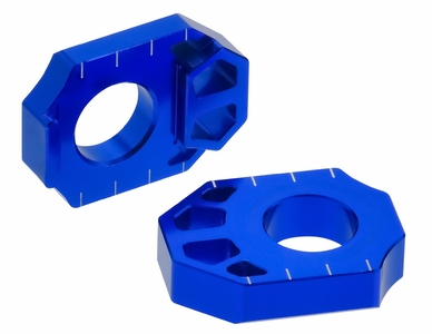 Zeta Axle Blocks Blue - Suzuki DRZ4S DRZ4SM DRZ400SM