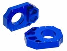 Zeta Axle Blocks Blue - Suzuki DRZ4S DRZ4SM DRZ400SM