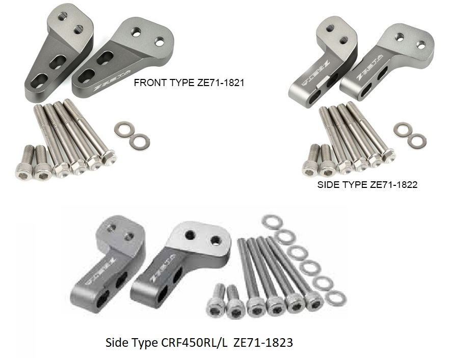 holdおまとめ3点 Zeta Hand Guard Mount for Triple Clamps