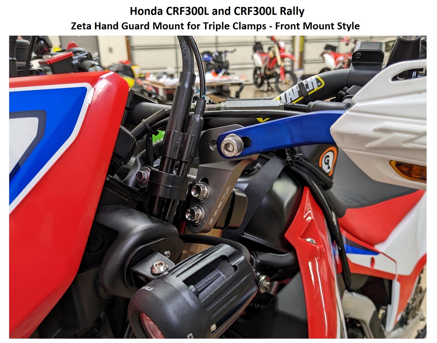 Zeta Hand Guard Mount for Triple Clamps