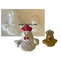 2 ON 1 CHICKEN <BR> PLASTER MOLD