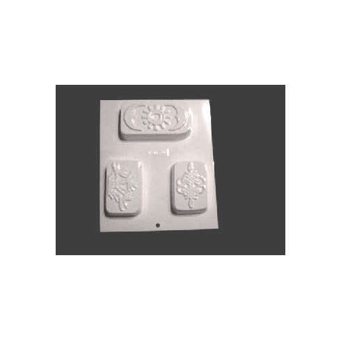 3 LARGE DECORATIVE BARS, SUN & MOON AND LACY