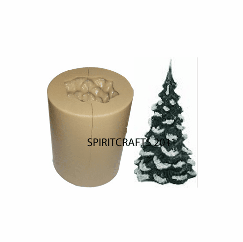 5" CHRISTMAS TREE POLYURETHANE CANDLE MOLD