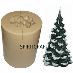 5" CHRISTMAS TREE POLYURETHANE CANDLE MOLD