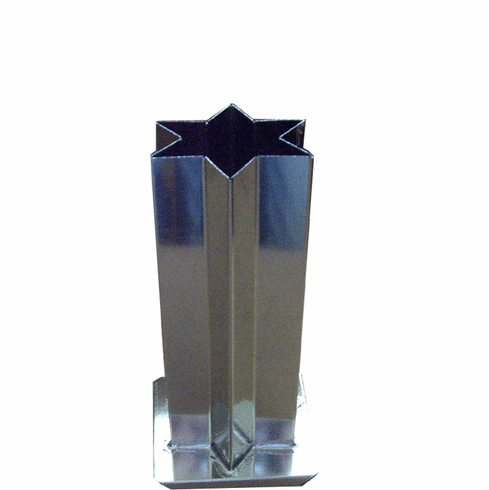 6 POINT STAR CANDLE MOLD, 3 7/8" x 7.5" (1 lb 10 oz)