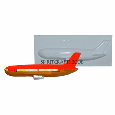 737 AIRPLANE PLASTER CRAFT MOLD (8.25" x 2.75")