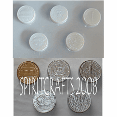 AMERICAN COINS SOAPS MOLD (BACKS), 5 on 1