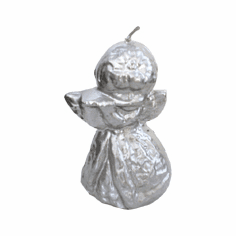 ANGEL WITH FLUTE<BR> CANDLE MAKING MOLD<BR> (4.5" HT, 5 oz)