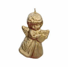 ANGEL WITH HARP<BR> CANDLE MAKING MOLD<BR> (4.5" HT, 5 oz)