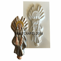 ANGEL WITH OPEN HANDS PLASTER MOLD (8" HT)