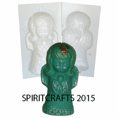 ANGIE ANGEL<BR> CANDLE MAKING MOLD<BR> (6.75", 1 lb 2 oz)