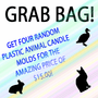 ANIMAL PLASTIC <BR>CANDLE MOLD GRAB<BR> BAG - FOUR MOLDS!