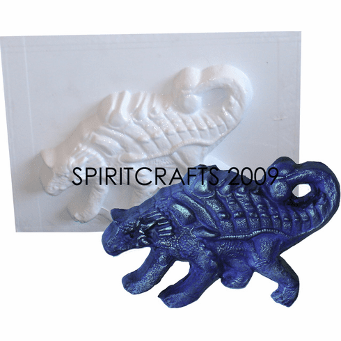 ANKYLOSAURUS DINOSAUR PLASTER MOLD (6.25" x 4.75")