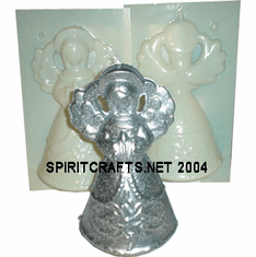 ANTIQUE ANGEL<BR> CANDLE MAKING MOLD<BR> (8.5" HT, 1 lb 7 oz)