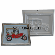 ANTIQUE CAR PLAQUE - SIDE VIEW CONVERTIBLE (8.5" x 7")