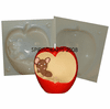 APPLE WITH MOUSE<br> CANDLE MAKING MOLD<br> (5.5", 1 lb 2 oz)