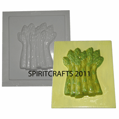 ASPARAGUS KITCHEN PLAQUE PLASTER MOLD (7" x 8")
