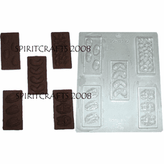 ASSORTED NUT CHOCOLATE BARS MOLD (5 WELL)
