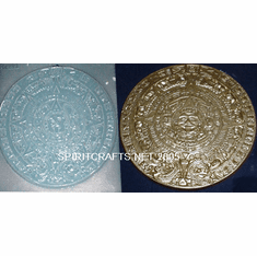 AZTEC CALENDAR PLASTER / RESIN MOLD, 13.5" DIA