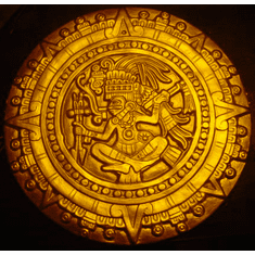 AZTEC SHIELD PLASTER CRAFT MOLD (15.5" DIA)