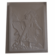 AZTEC WARRIOR PLASTER CASTING MOLD (XL) (15" x 19")